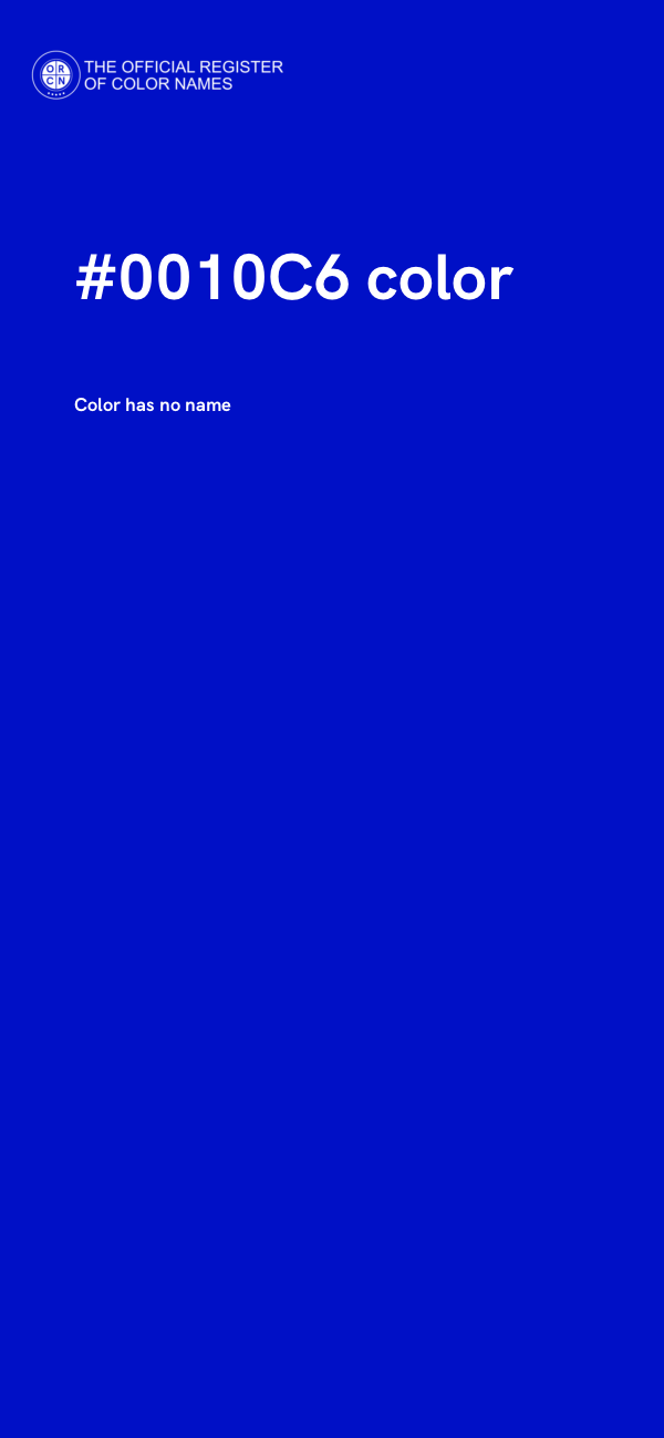 #0010C6 color image