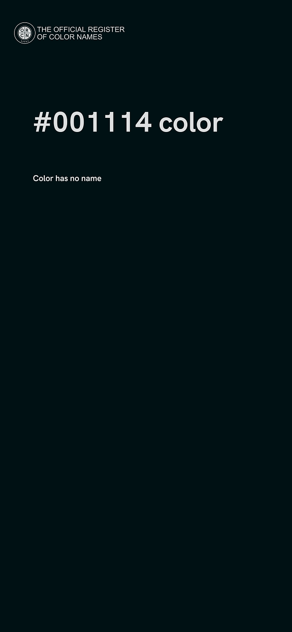 #001114 color image