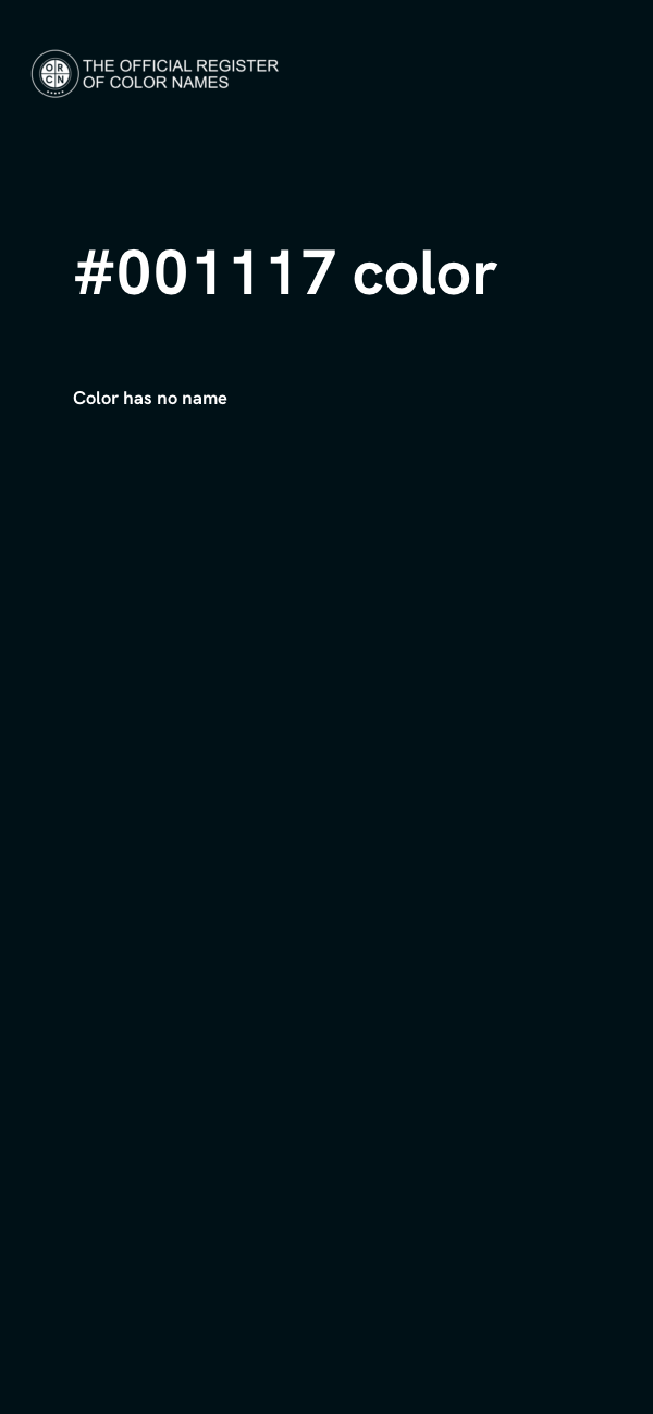 #001117 color image