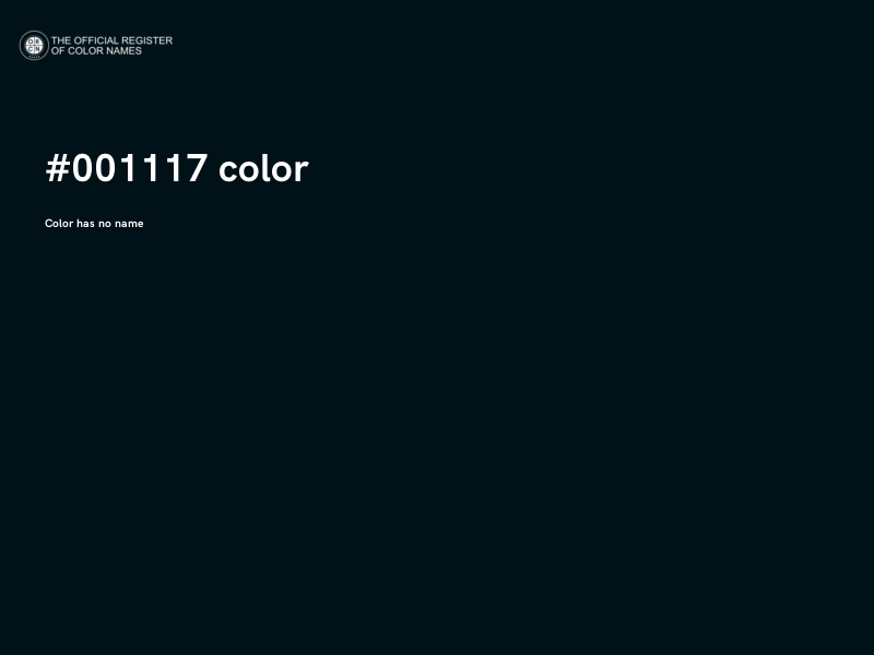 #001117 color image