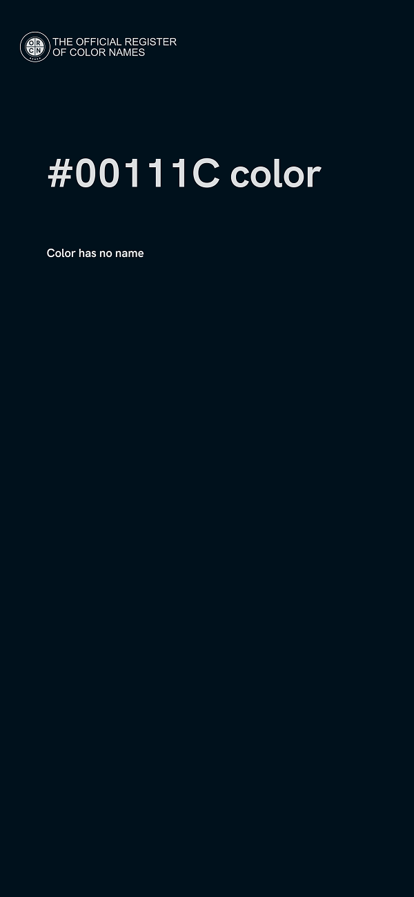 #00111C color image