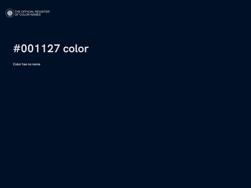 #001127 color image