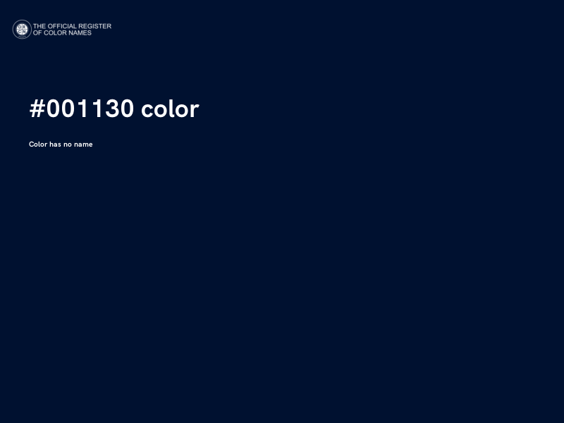 #001130 color image