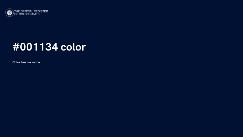 #001134 color image