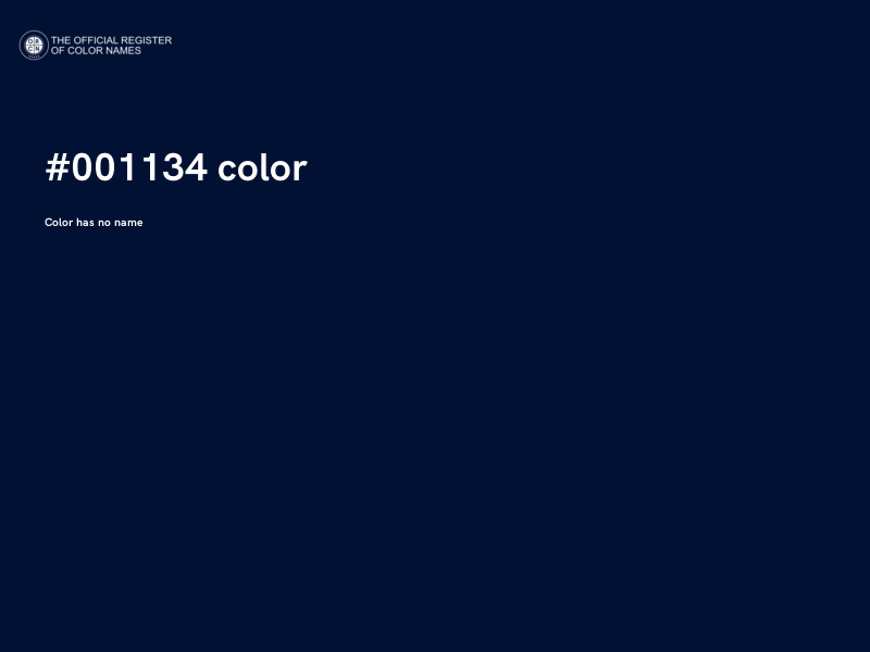 #001134 color image