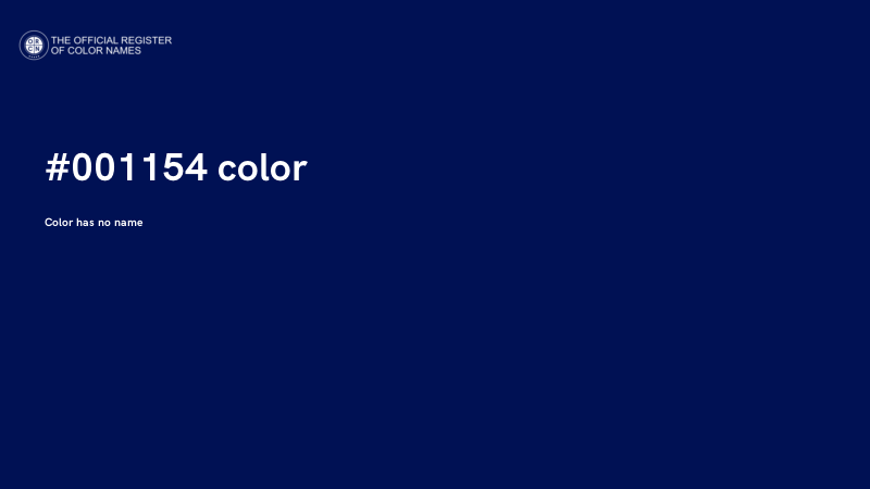 #001154 color image