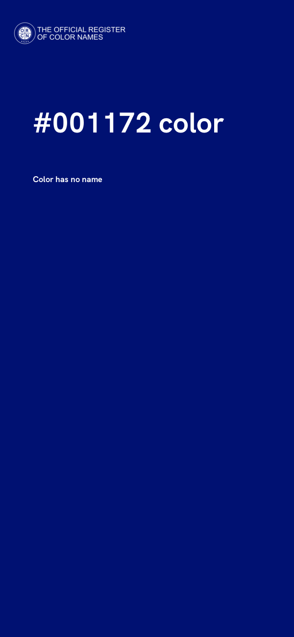 #001172 color image
