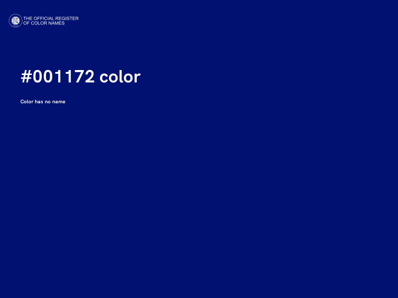 #001172 color image