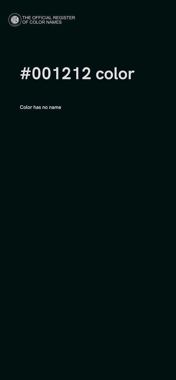 #001212 color image