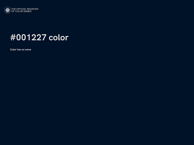 #001227 color image