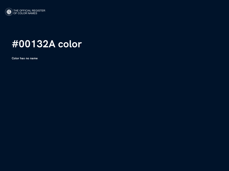 #00132A color image