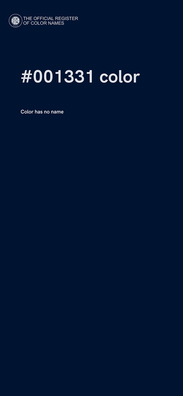 #001331 color image