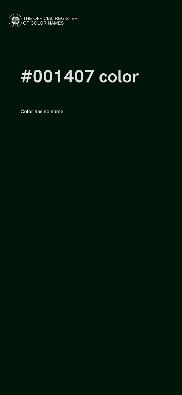 #001407 color image