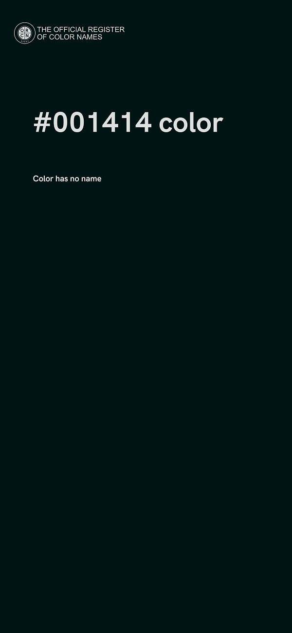 #001414 color image