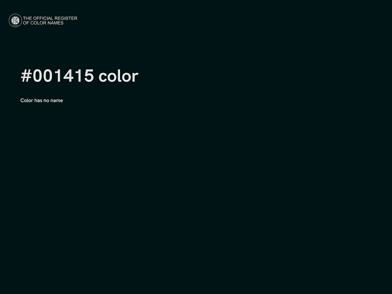 #001415 color image