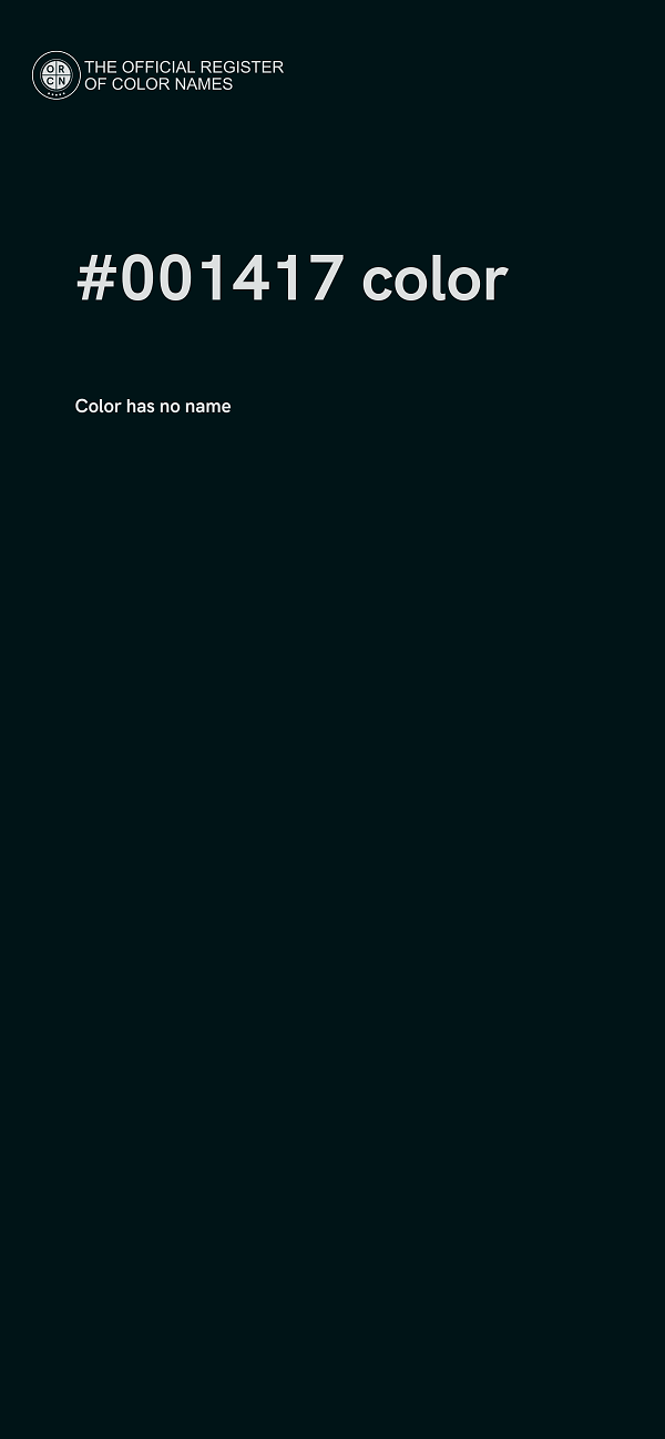 #001417 color image