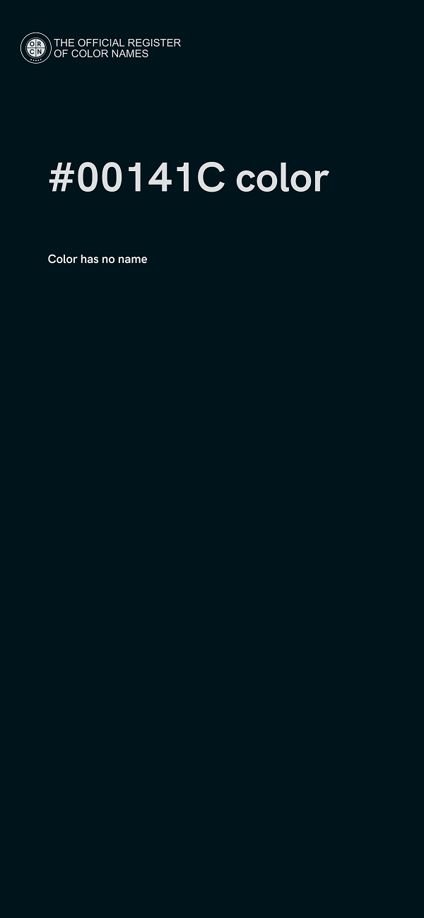 #00141C color image