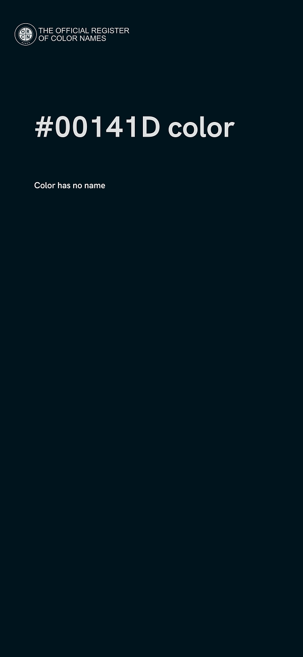 #00141D color image