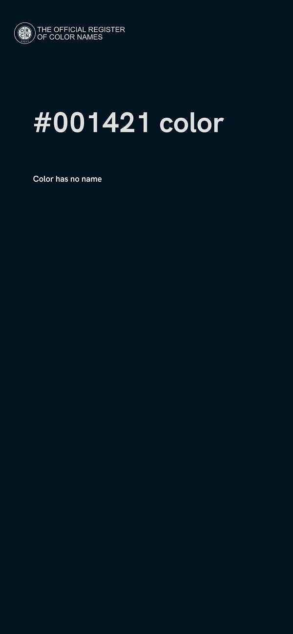 #001421 color image