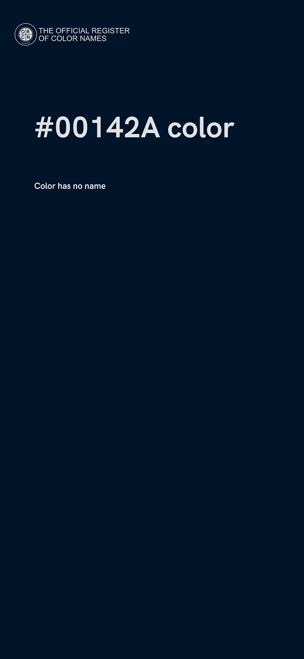 #00142A color image