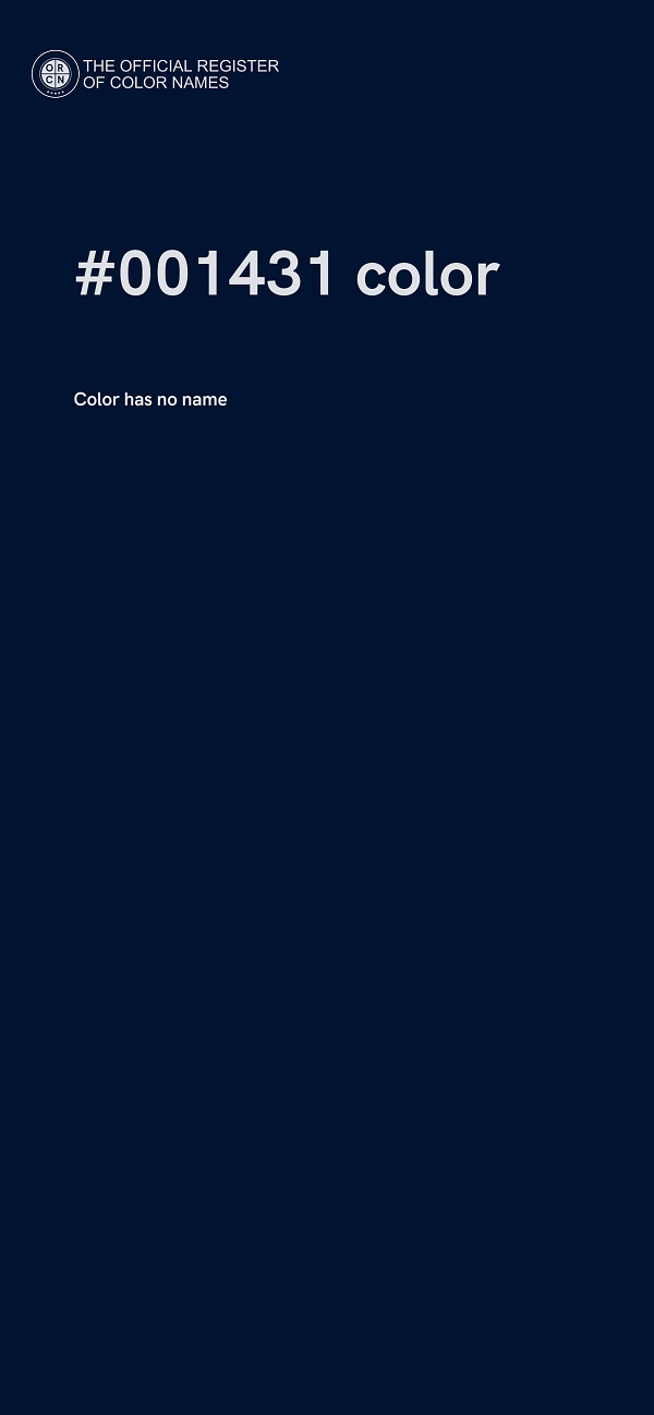 #001431 color image