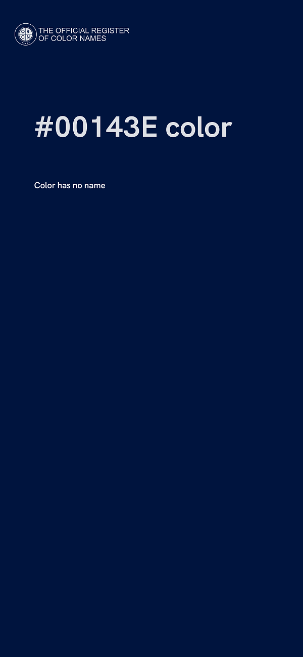 #00143E color image