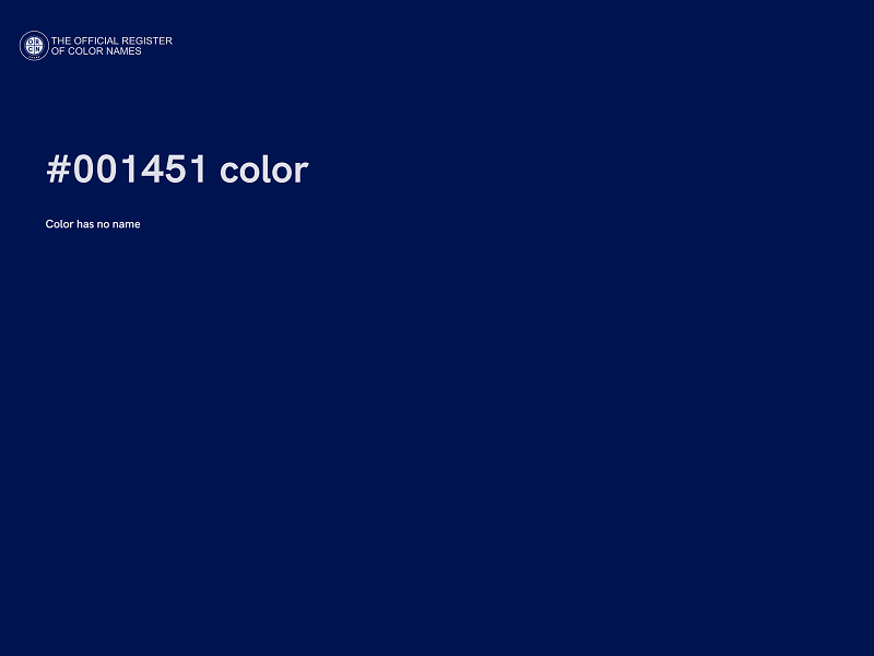 #001451 color image