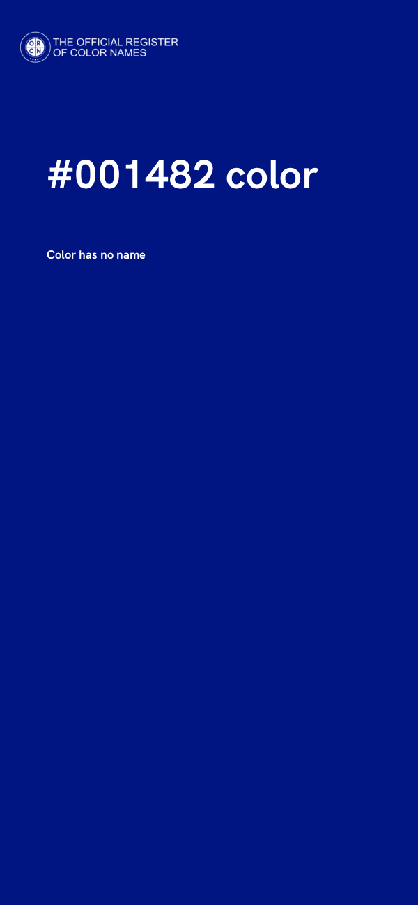 #001482 color image
