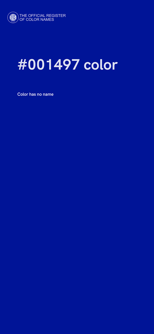 #001497 color image