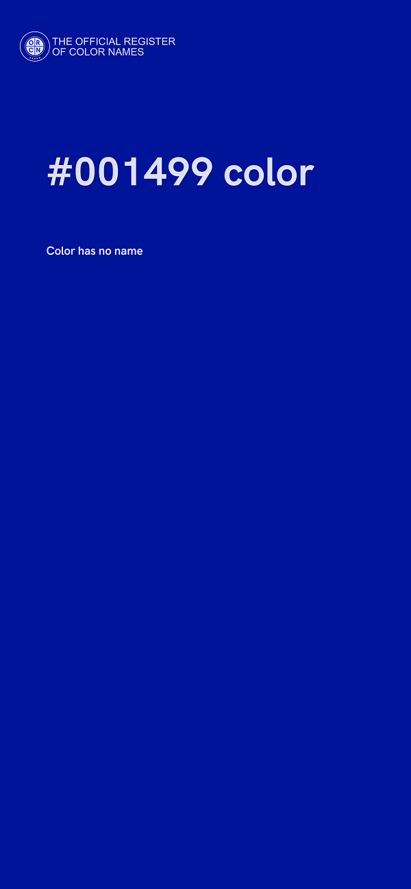 #001499 color image