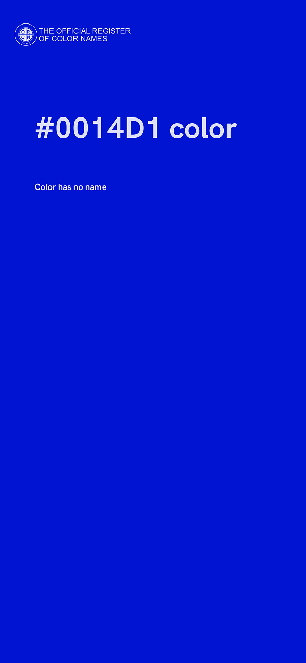 #0014D1 color image