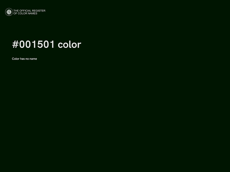 #001501 color image