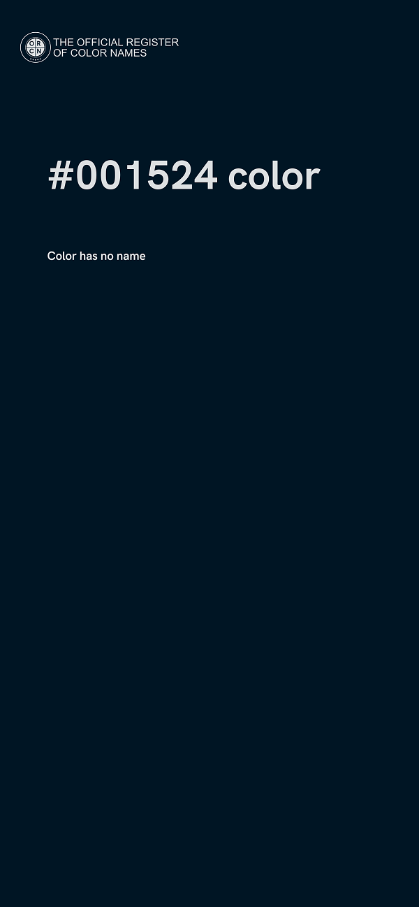 #001524 color image
