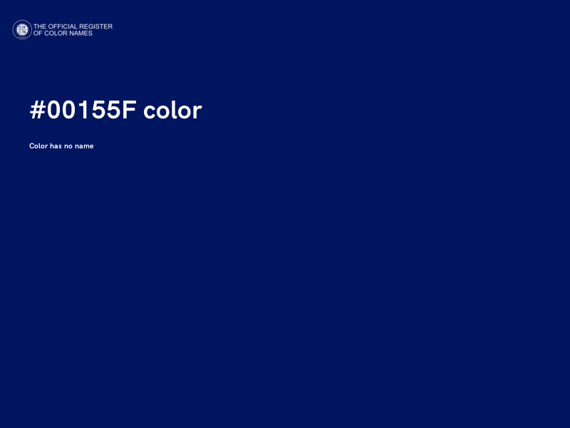 #00155F color image