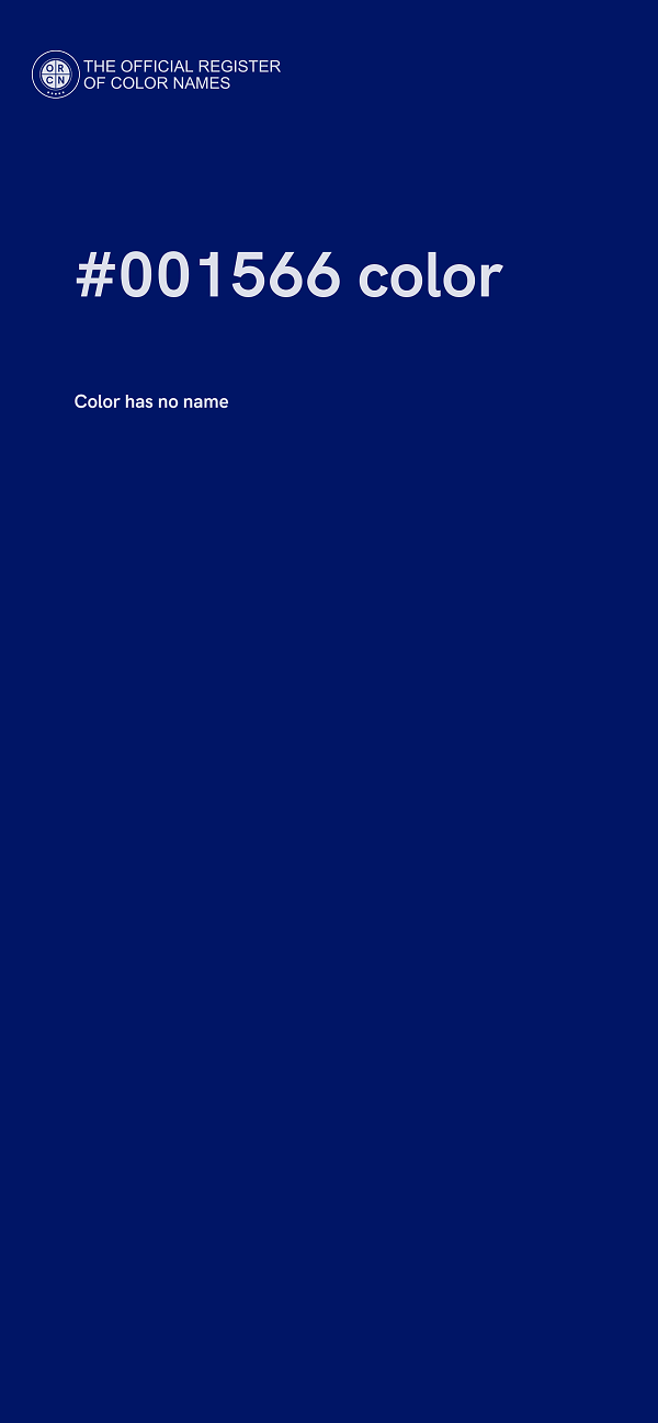 #001566 color image