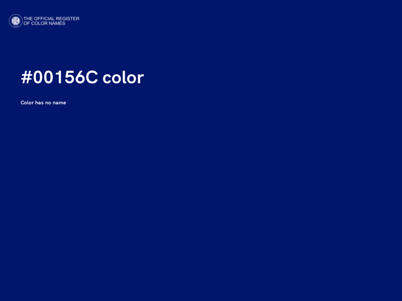 #00156C color image