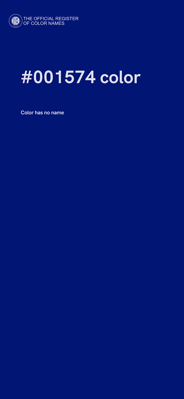 #001574 color image