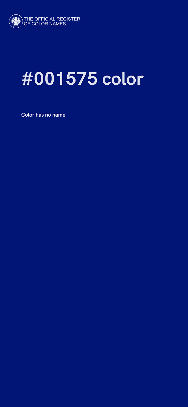 #001575 color image