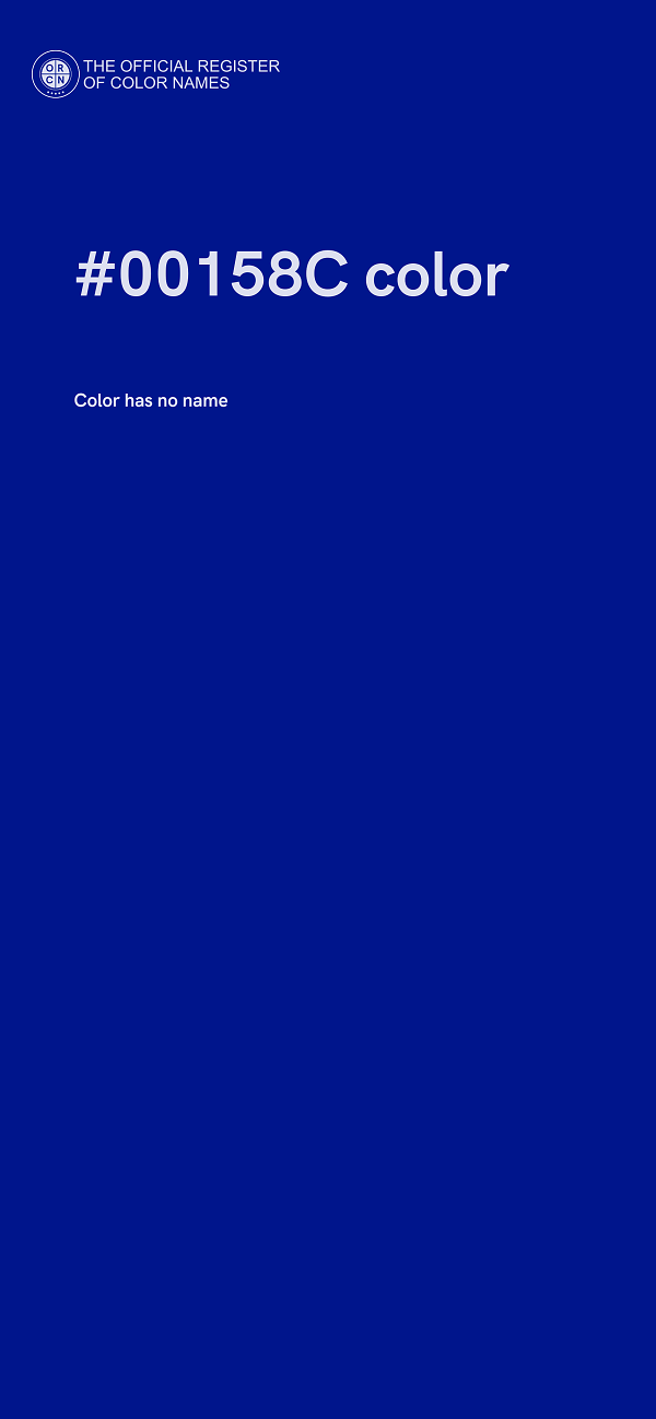 #00158C color image