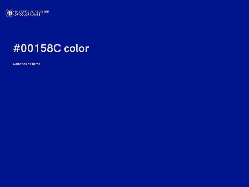 #00158C color image