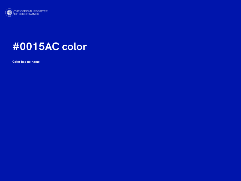 #0015AC color image