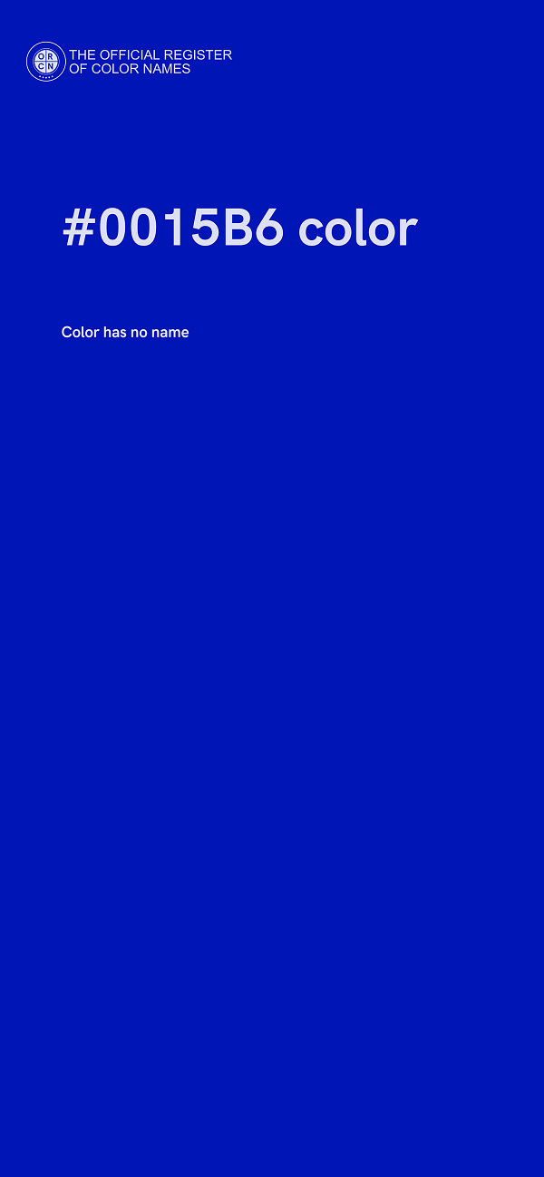 #0015B6 color image