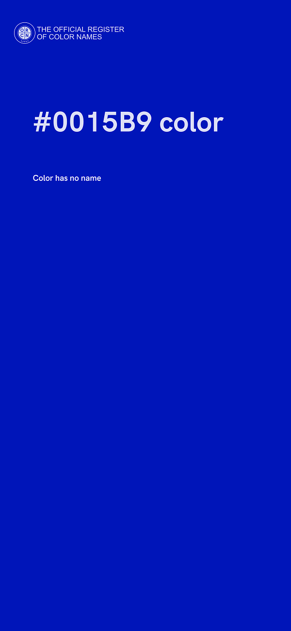 #0015B9 color image