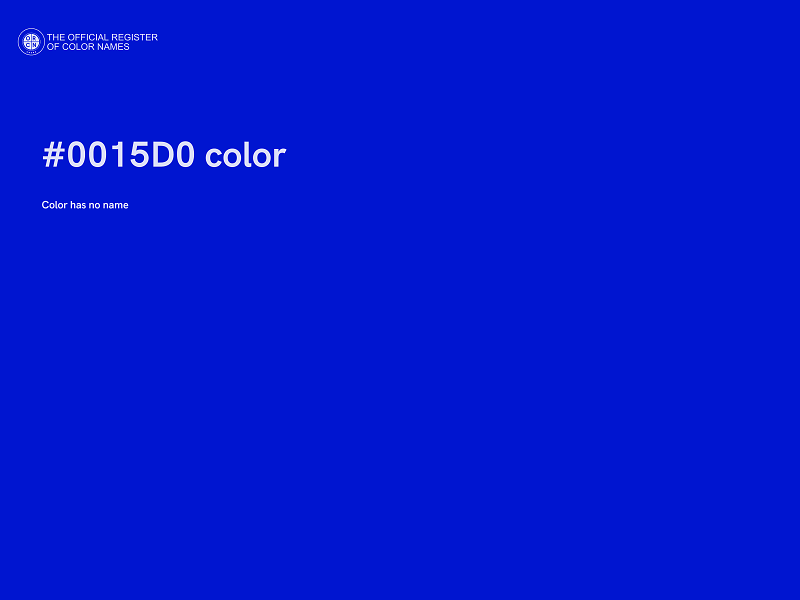 #0015D0 color image