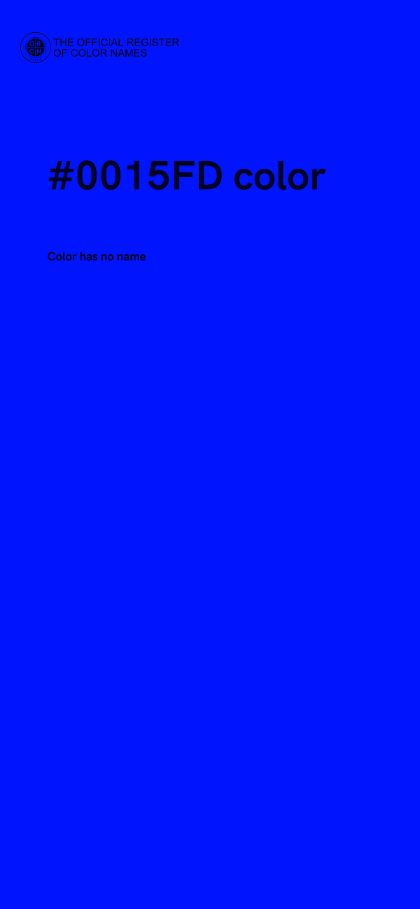 #0015FD color image