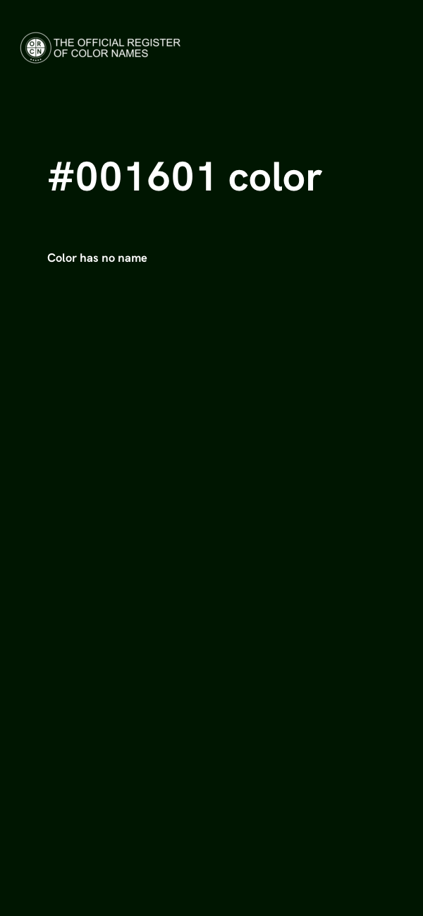 #001601 color image