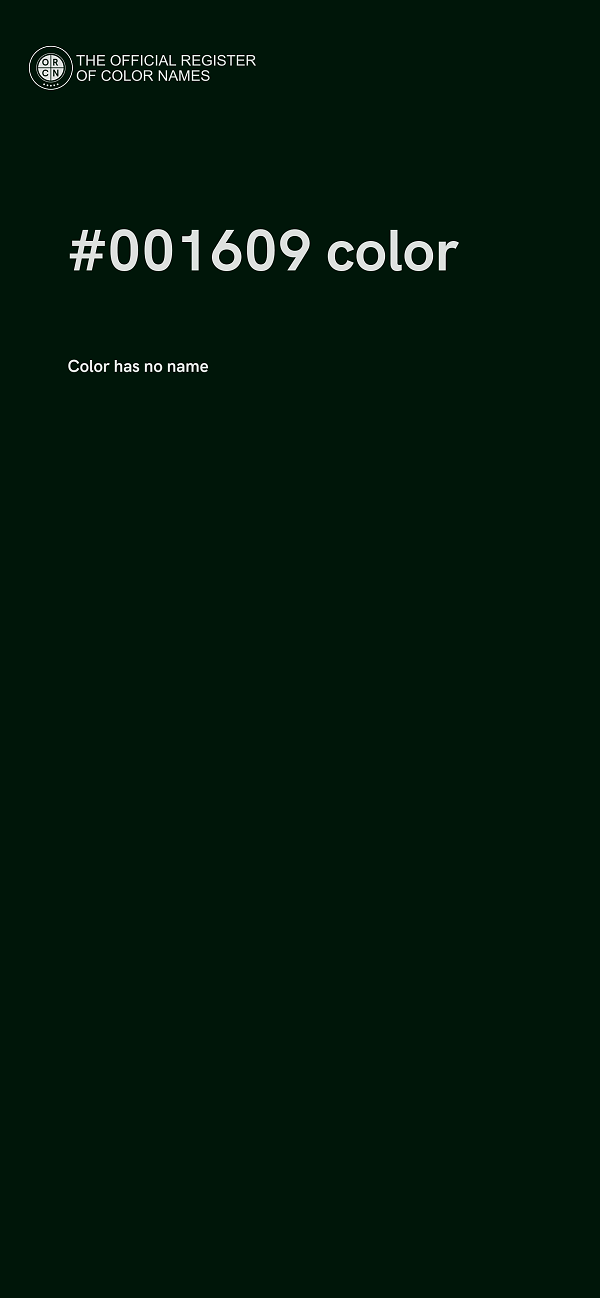 #001609 color image