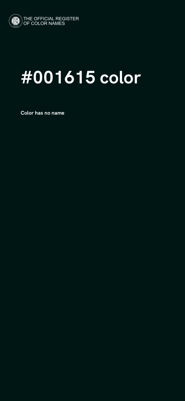 #001615 color image