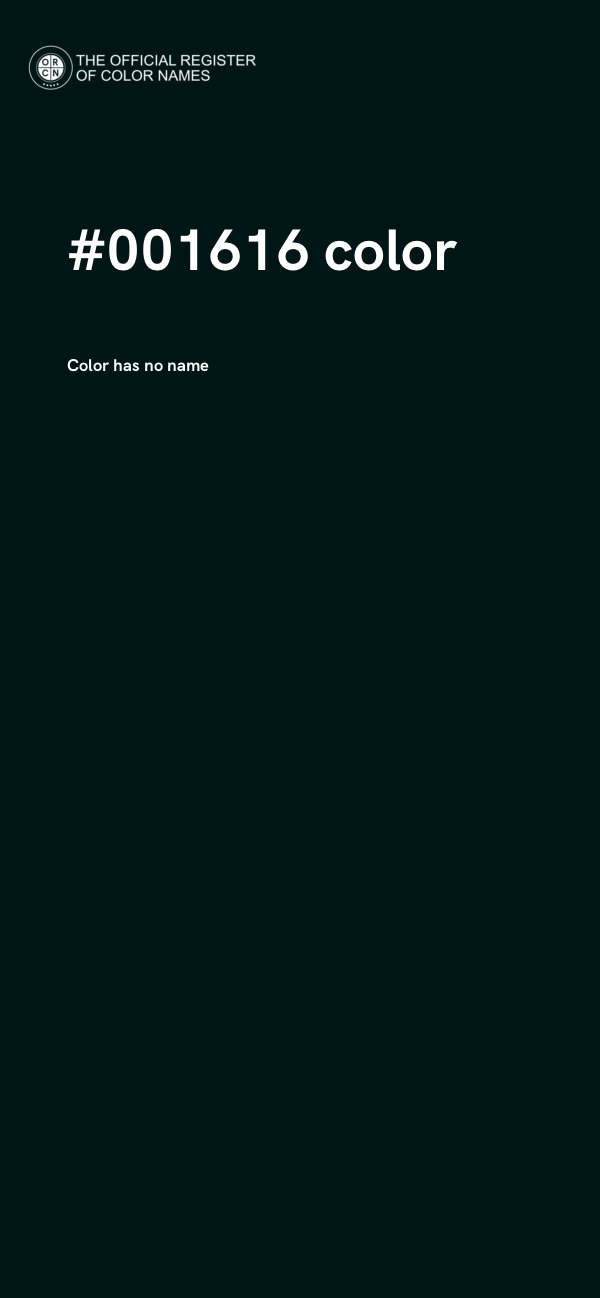 #001616 color image