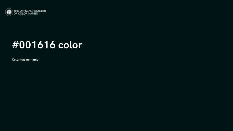 #001616 color image